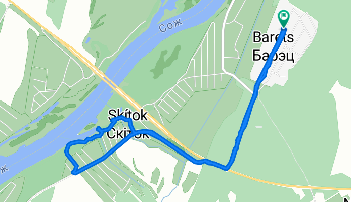 От Unnamed Road, Барэц до Unnamed Road, Барэц