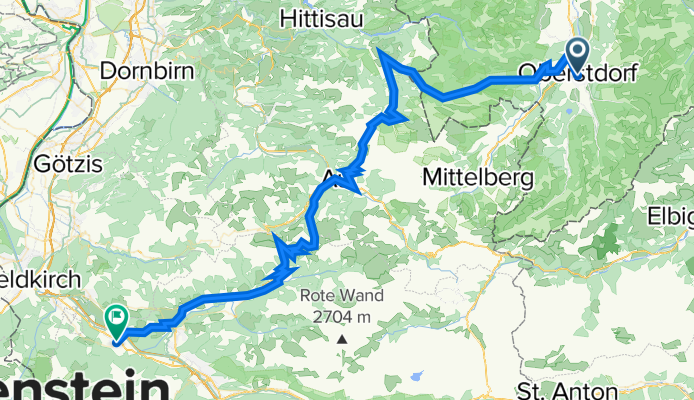 Cross the Alps_day 1 of 6 Oberstdorf (DEU) - Nenzing (AUT) 84 km