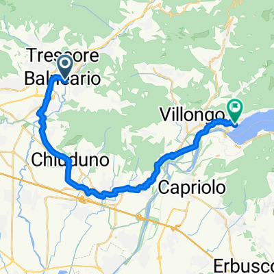 От Via Giuseppe Mazzini 8, Trescore Balneario до Sarnico