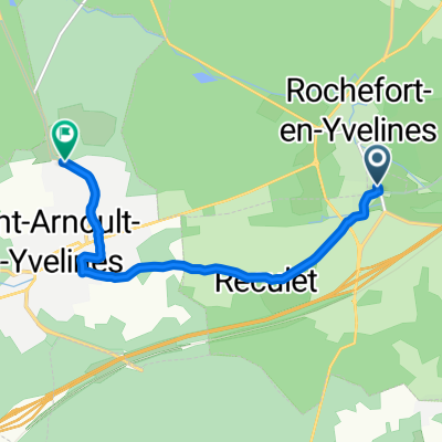 De Rue de Rochefort 10, Longvilliers à Rue de la Butte de Ravanne 11, Saint-Arnoult-en-Yvelines