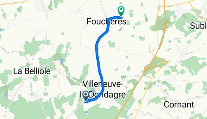Itinéraire modéré en Fouchères