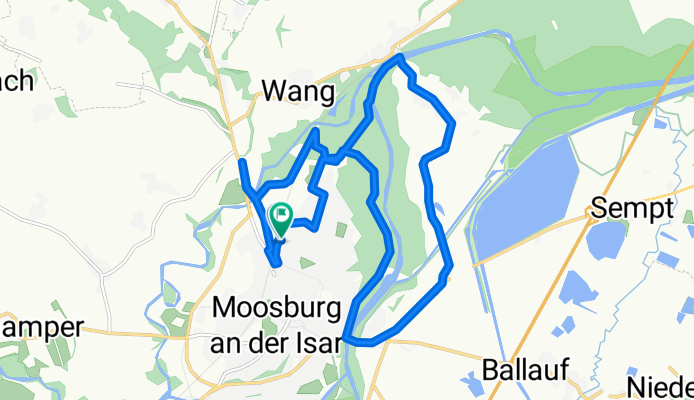 Gemütliche Route in Moosburg an der Isar