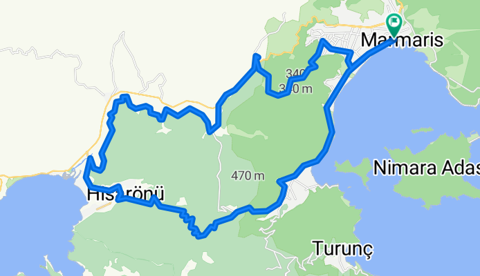 MARMARİS MTB | Marmaris - Fürth Way - Asparan - Hisarönü - Pazarlık - İçmeler - Marmaris