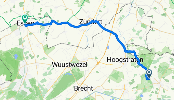 Molenzijdse, Merksplas naar Nieuwstraat 45, Essen