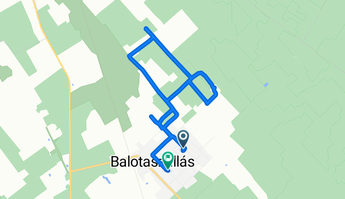 Meggyfa utca 8, Balotaszállás to Kossuth Lajos utca 28, Balotaszállás
