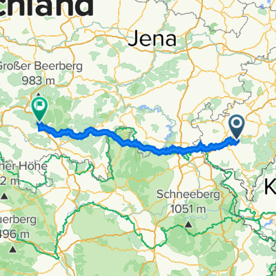 Waldweg 6, Tirpersdorf nach Erlauer Hauptstraße 17, Schleusingen