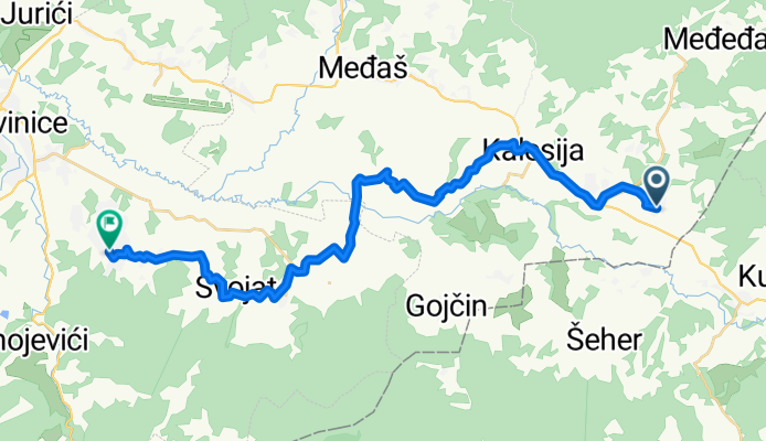 Unnamed Road, Memići to Unnamed Road, Bašigovci