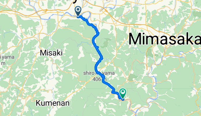 Tsuyama Station to Roman Kaido start