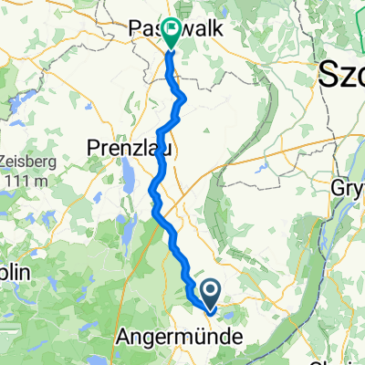 Mürower Weg 1, Pinnow nach Prenzlauer Chaussee 9, Rollwitz