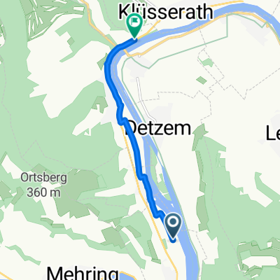 Gerade Fahrt in Pölich
