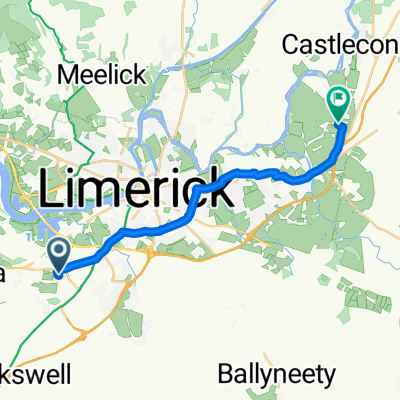 Route to Mountshannon Road, Lisnagry