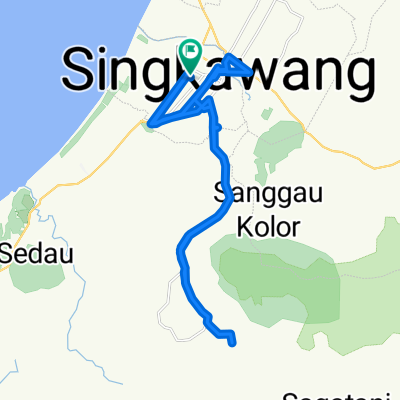 Supersonic route in Kota Singkawang