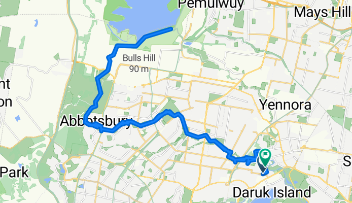 Canley Vale to Prospect Reservoir and back