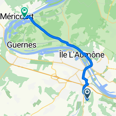 De 11 Rue de l'Orbiquet, Mantes-la-Ville à Chemin de l'Ilon, Saint-Martin-la-Garenne