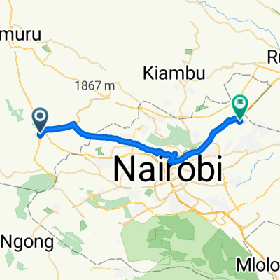 Moderate route in Kenya