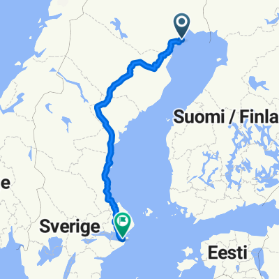 Rågångsvägen 13, Luleå to Serenadvägen 7a, Nacka