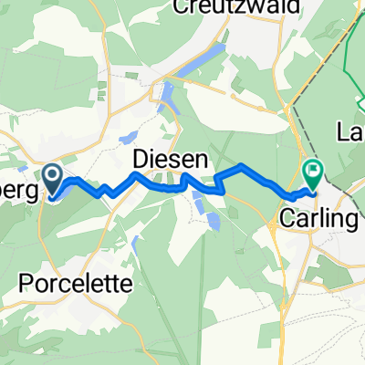 Itinéraire vers 5 Rue des Tilleuls, Carling