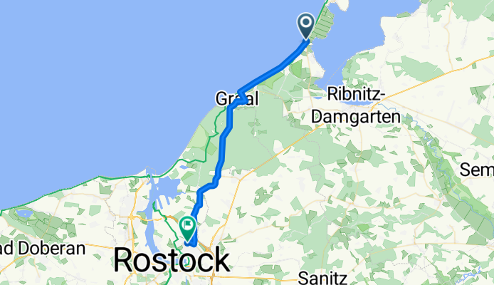 Nordhof-Dorf-Zechlin-Waren-Nustrow-Dierhagen-Rostock - Tag 5/5