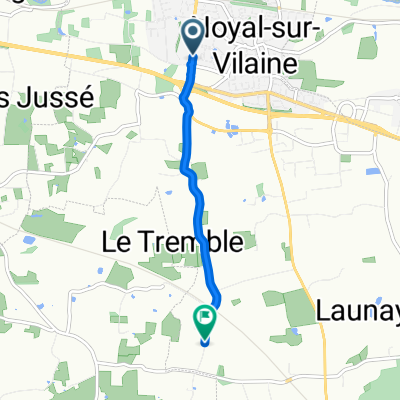 Relaxed route in Noyal-sur-Vilaine