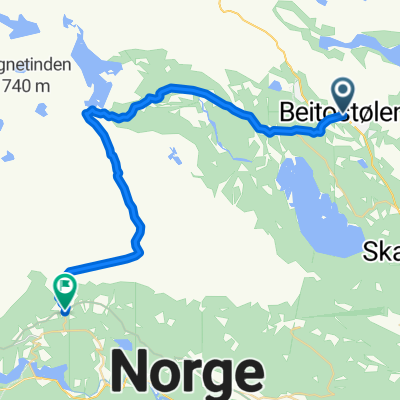 Bygdinvegen 3783 to Slettefjellvegen 2