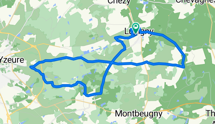 High-speed route in Lusigny
