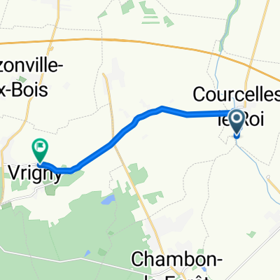 Restful route in Vrigny