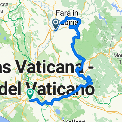 Passo Corese - Marcellina - San Polo - Poli - Frascati