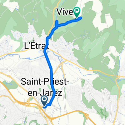 33 Rue de la République, Saint-Priest-en-Jarez to Route de Peyremartin, La Tour-en-Jarez