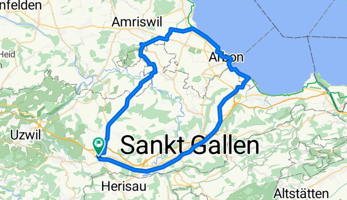 Gossau SG an den Bodensee und zurück