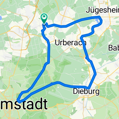 Richtung Darmstadt