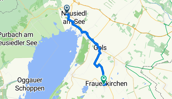 L614 20, Neusiedl am See nach Podersdorferstraße 10, Frauenkirchen