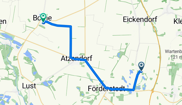 Relaxed route in Borne