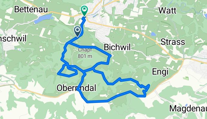 Gerade Fahrt in Oberuzwil