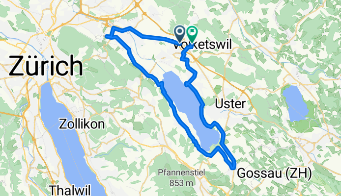 Restful route in Volketswil