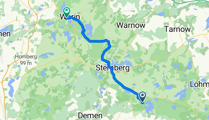 Kukuker Weg, Dabel nach Am Glammsee 34, Warin