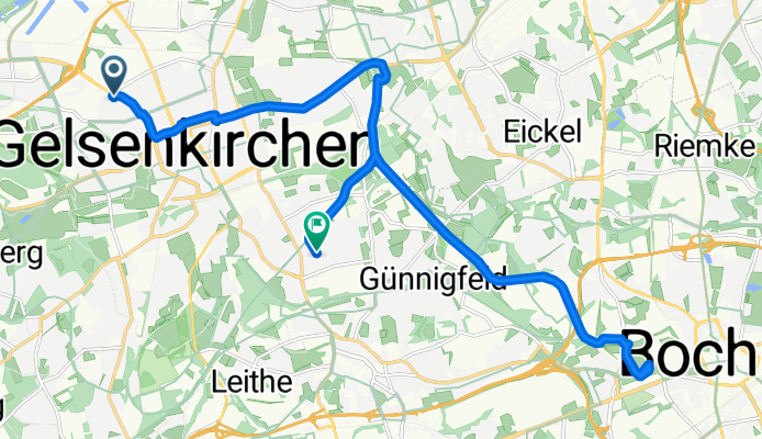 Gewerkenstraße 99, Gelsenkirchen nach Festweg 21, Gelsenkirchen