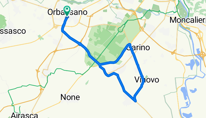 Da Strada Volvera 11/a, Orbassano a Strada Volvera 5, Orbassano