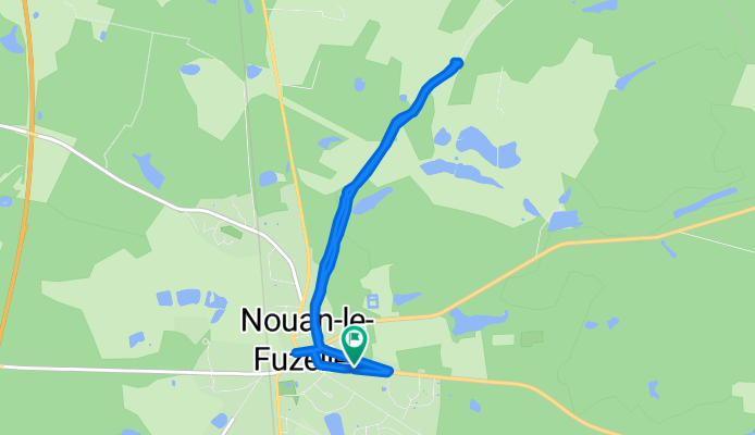 Restful route in Nouan-le-Fuzelier