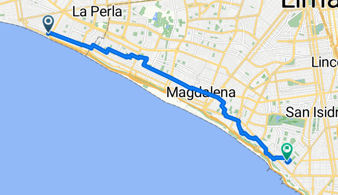 De Jirón Arica 923, La Perla a Avenida Mariscal La Mar 638, Miraflores