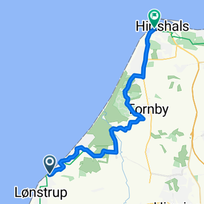 Lonstrup Hirtshals auf cyclerute 1