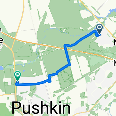 От Ленсоветовский 21, Санкт-Петербург до Петербургское шоссе 15, Санкт-Петербург