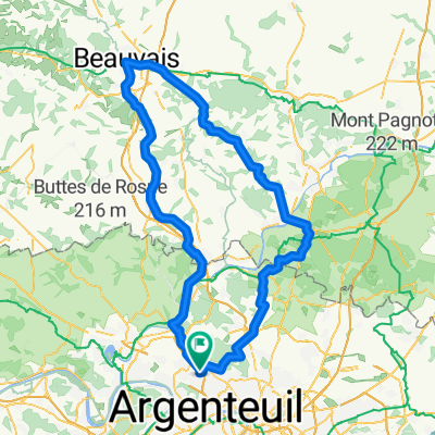 De Rue Grangeret de la Grange 25, Le Plessis-Bouchard à Rue Grangeret de la Grange 25, Le Plessis-Bouchard