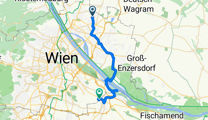 Leopoldau&gt;Lobau&gt;Friedhof der Namenslosen&gt;S-Bahn Kaiserebersdorf