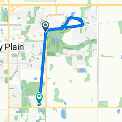 Restful route in Stony Plain