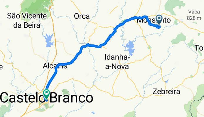 Route to Alameda da Liberdade, Castelo Branco