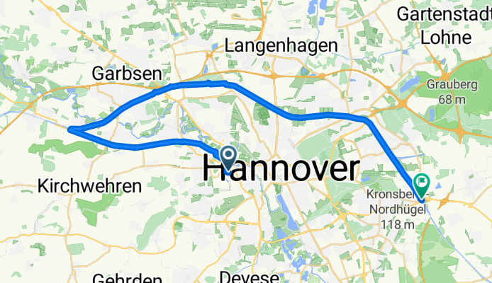 Kanalroute durch Hannover