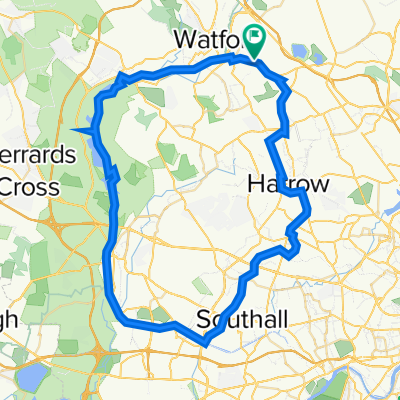 Bushey to Hayes via Canal Loop