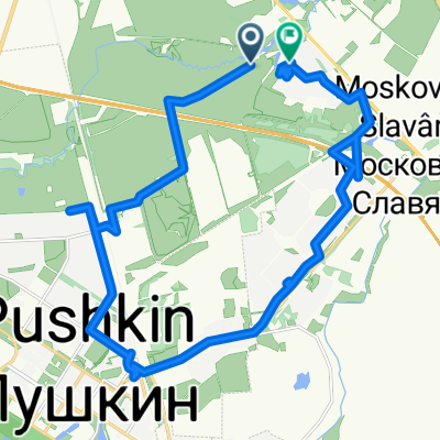 От Экспедиторский проезд, Санкт-Петербург до Ленсоветовский 21, Санкт-Петербург