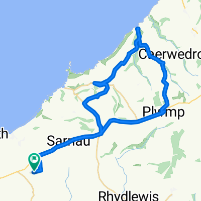 Moderate route in Cardigan