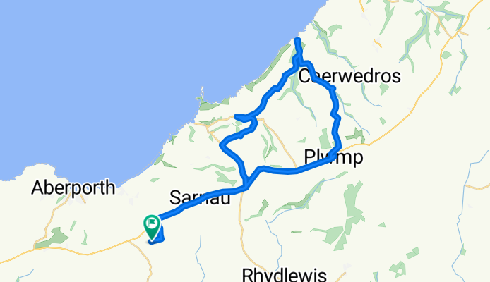 Moderate route in Cardigan